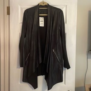 NWT faux suede jacket